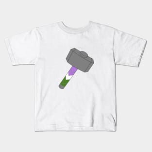 Gender Queer Thor Pride Kids T-Shirt